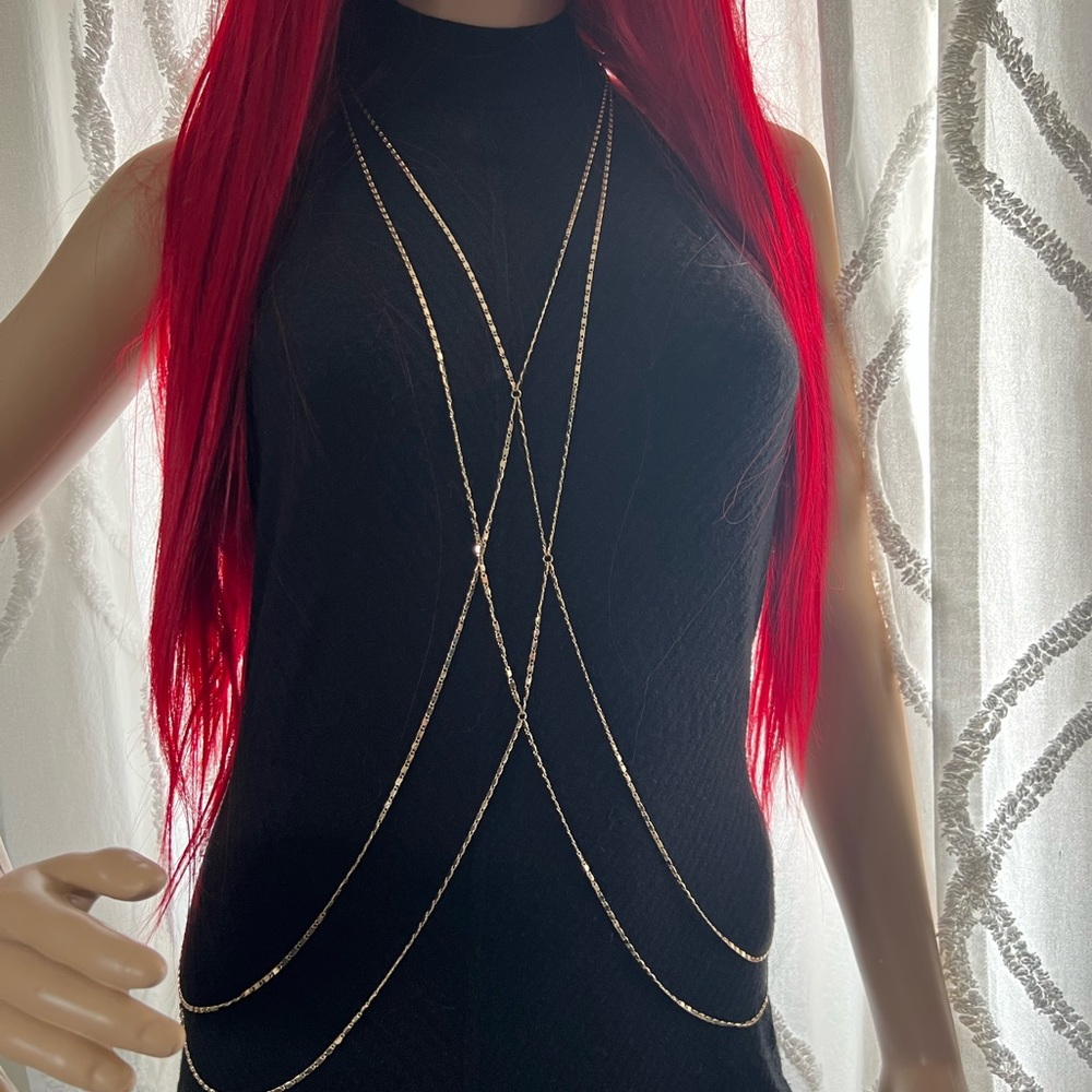 Gold body jewelry